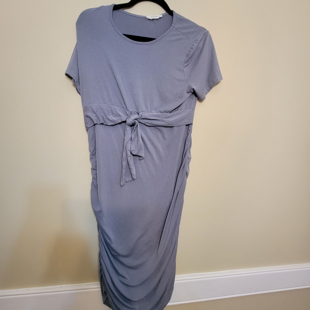 Hello Miz Grey Maternity Dress XL